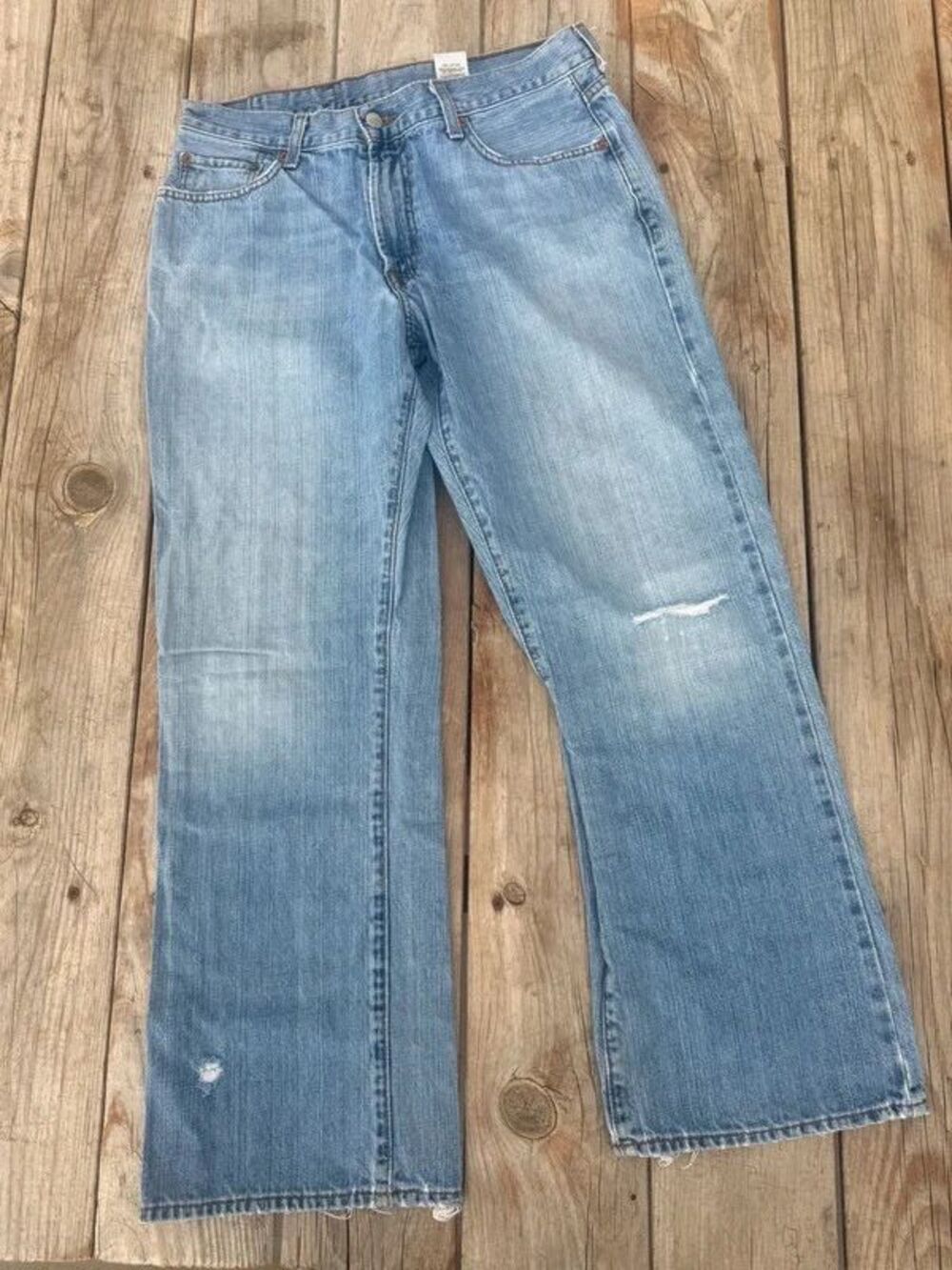 Y2K Lucky Brand Mens Classic Fit Jeans Size 32x28 Light Wash (1 of 13)